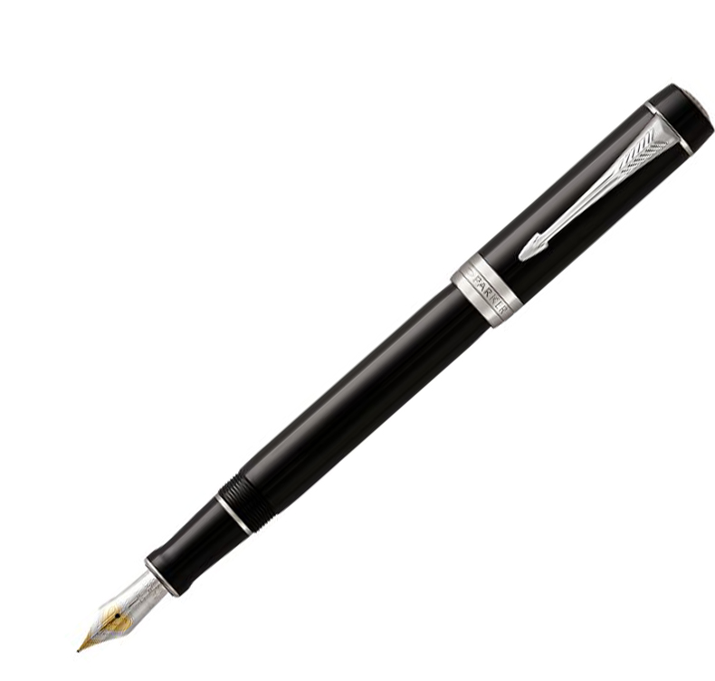 2015世纪纯黑白夹墨水笔-标准装 派克高档墨水笔