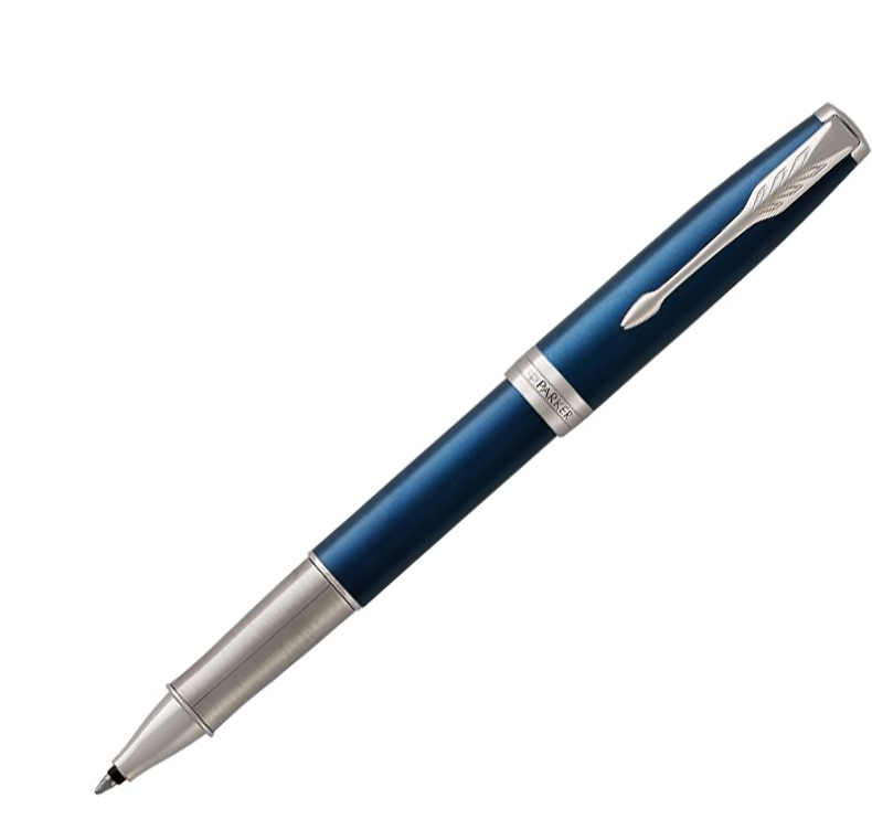 2015卓尔海洋蓝白夹宝珠笔  新款卓尔海洋蓝白夹签字笔