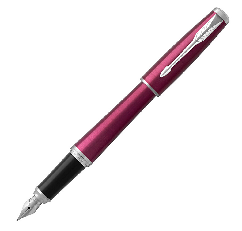 2015都市粉红白夹墨水笔 新款都市粉红白夹钢笔